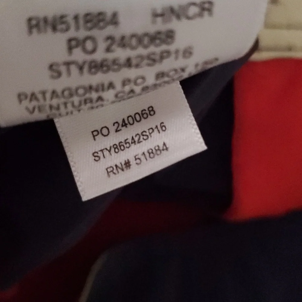Patagonia Mens Wavefarer Board Shorts Size 32 Stretch Red Navy Pocket - Picture 10 of 12